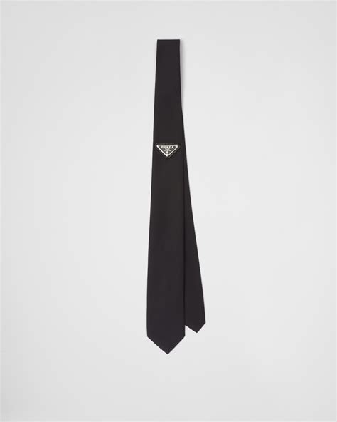 prada linen tie|re nylon gabardine tie.